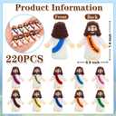 Siwarm 220 Pcs Little Jesus Figures, Jesus Loves You Figures, Mini Jesus Figurines in Bulk, Baby Jesus Figure Mini, Gifts for Sunday School Religious Party Favors (10 Colors)