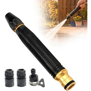 High Pressure Hose Nozzle, Heavy Duty Adjustable Twist Hose nozzle Jet Sweeper Nozzle, Pressure Washer Nozzle with Leak-Proof Design for Car Wash, Lawn, Patio Cleaning