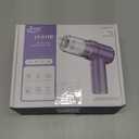 KMM Handheld Car Vacuum Cleaner, 9000PA Vacuum Cleaner & Air Duster, 120W High Power Vacuum Portable Cordless, Hand Held Vacuum Rechargeable with Multi-Nozzles & LED Light for Home, Car, Office (Silver & Purple)