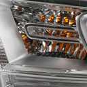 FIONE Halogen W/O LED DRL Headlight Assembly Compatible With Dodge Durango 2014-2020 Chrome Housing Headlights Left Driver Side LH