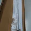 Ceiling Curtain Track, Curtain Track with Roller Hooks, 9ft - 12ft Ceiling Mounted Rail Set for Room Divider, White