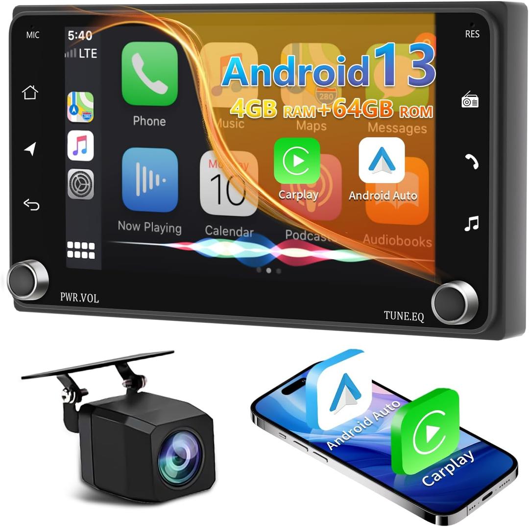 4GB+64GB 7 Inch IPS Touch Screen Android 13 Car Stereo for xB 2004-2015/xD 2008-2014/FR-S 2013-2016/tC 2005-2016 Support wireless Carplay & Android Auto MIrror Link Free Backup Camera FM SWC GPS Radio