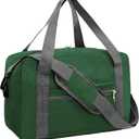 For Spirit Airlines Personal Item Bag 18x14x8 in Underseat Carry-on Luggage foldable Travel Duffle Bag for Airplanes(30L, Army Green)