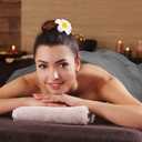 Infrared Sauna Blanket Towel Inserted, 35 x 70Cotton Sweat Absorbent Mat, Reusable Machine Washable Cover for for Home Spa, Gym, Pool, Sauna Blanket Accessories(Gray)