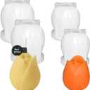 4 Pcs 3D Tulip Silicone Candle Mold Tulip Flower Silicone Chocolate Candy Fondant Mold for DIY Craft Projects