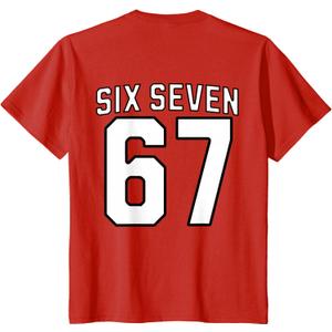 Six Seven Meme 67 Sports Jersey for Boys Girls Kids Teens T-Shirt M