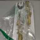 GUTE Gold Leaf Salad Servers Brass & Stainless Steel, Fork & Spoon Set Leaf Design, Two Tone Ideal for Weddings, Dinner, Elegant Flatware, Housewarming, Stainless Steel Mirror Polished