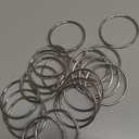 20Pcs Macrame Hoops Ring, BetterJonny 2 Inch Metal Craft Rings Hoops Silver Dream Catcher Rings Wreath Hoop Rings for Home Decorations DIY Crafts and Wall Hanging Crafts