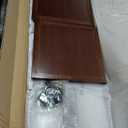 COPREE 5 Tier Rolling Bookcase, Bamboo 360 Rotating Bookshelf, Freestanding Storage Organizer Holder Book Rack with Wheels for Bedroom, Living Room Home and Office