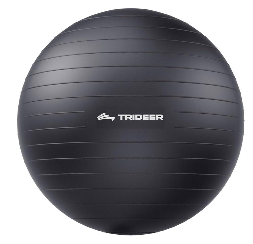 Trideer Extra Thick Yoga Ball Exercise Ball, 5 Sizes Gym Ball, Heavy Duty Ball Chair for Balance, Stability, Pregnancy, Quick Pump Included M