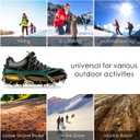 Cimkiz Crampons Ice Cleats Traction Snow Grips for Boots Shoes Women Men Anti Slip 19 Stainless Steel Spikes Safe Protect for Hiking Fishing Walking Climbing Mountaineering