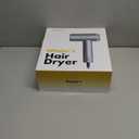 Rukebas Professional Ionic Hair Dryer 1400W with Diffuser & Concentrator  4 Speed/Heat Settings, Lightweight Fast Drying for Home Travel, Includes Brush Head & Replacement (120V 1.4kW)