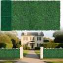 Yangrass Artificial Boxwood Greenery Wall Roll, 48"x160" in 1pcs(53.33sqft)