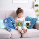 Elephant Stuffed Animals Plush Toy for Baby Girls Boys, 9.84inch Blue Stuffed Elephant Plush Gifts for Birthday