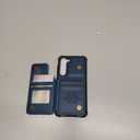 Vinich for Samsung Galaxy S23 Wallet Case with Card Holder, RFID Blocking Credit Slots Kickstand Shockproof Phone Cover for Women Men, Blue