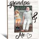 Fathers Day Grandpa Picture Frames - Grandfather Photo Frame, Grandpas Gifts for Father's Day Birthday from Grandkids, Grandpa and Me Grandfather Picture Photo Frames for Home Bedroom Decor, 5x7