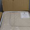 Lush Decor Ava Quilt Diamond Pattern Solid 3 Piece Oversized Bedding Blanket Bedspread Set - King - Neutral