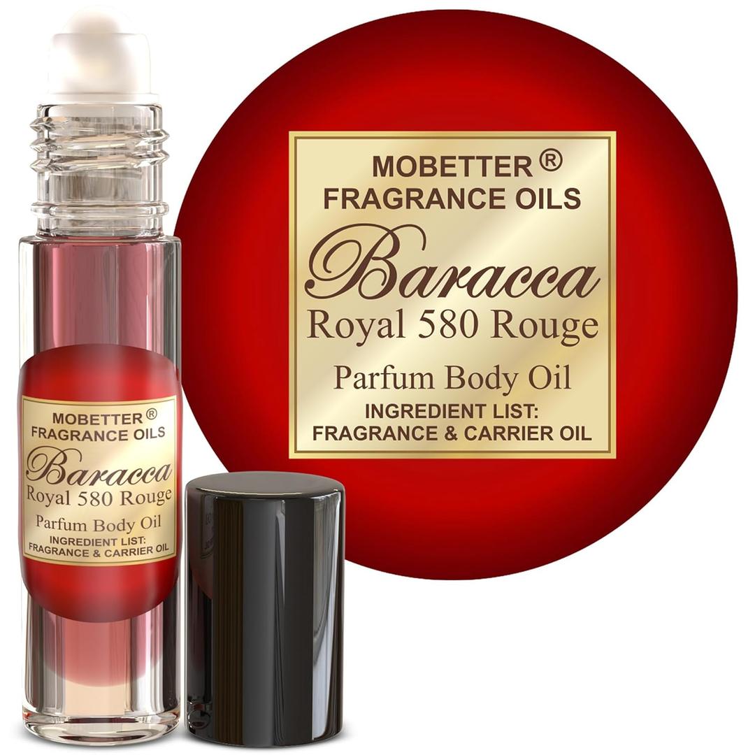 MOBETTER FRAGRANCE OILS Baracca Royal 580 Rouge 0.33 Oz Perfume Fragrance Body Oil for Unisex