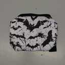 Bat Halloween Makeup Bag Organizer Small Cosmetic Bags Portable Travel Toiletry Bag With Handle Simple Accessories Storage Zipper Pouch For Women Girl