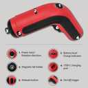 S&F STEAD & FAST Electric Box Cutter 4V, Cordless Electric Scissors for Cardboard, Power Cutter with Case for Crafts, Leather, Paper