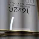 Fun Memories 16x20 Gold Poster Frame, Metal 16x20 Picture Frames with 11x14 Removable Mat, Vertical and Horizontal Display, Wall Hanging Picture Frame with Glass, Set of 1