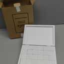 Nolia Baby Shower Blocks Decorating Game  48 White Wooden Cubes to Decorate, Storage Box, 12 Acrylic Markers & Instruction Sign