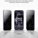 Belkin ScreenForce InvisiGlass Privacy Screen Protector for iPhone 17 Pro Max, Scratch-Resistant Impact Protection w/Included Easy Align Tray for Bubble Free Application - Made with Recycled Glass