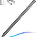EMR Stylus Pen for Remarkable 2 / Remarkable 1, Kindle Scribe, BOOX Tablets, Battery-Free with Digital Eraser, 4096 Pressure Levels, Magnetic Pen Holder, 6 Replacement Nibs Included, Gray