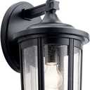Kichler Fairfield Outdoor Wall Light, Black, 17.25 inch