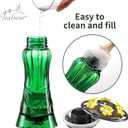 Jealoeur Hummingbird Feeder for Outdoors Hanging, 18 OZ Humming Birds Feeders with 6 Bee Guard Feeding Ports & Built-in Ant Moat, Easy to Clean, Durable Outdoor Garden Decor (Green 1 Pack)