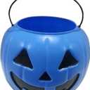 Halloween Pumpkin Jack O' Lantern Candy Bucket (Blue)