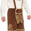 Spooktacular Creations Mens German Bavarian Oktoberfest Costume Set, Beer Costume Hat for Adults Halloween and Beer Festival (L)
