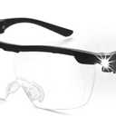 OKH 200% Magnifying Glasses with Light, Rechargeable LED Lighted Magnification Eyeglasses, Bright Sight Hands Free Magnifier Glasses for Close Work, Craft, Jewellers, Reading, Hobby (Not Anti-blue Light (Pack of 1))