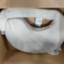 My Brest Friend Nursing Pillow - Deluxe - Enhanced Comfort w/Slipcover - Ergonomic Design for Ultimate Breastfeeding Support for Mom & Baby - Adjustable Backrest and Handy Side Pocket, Soft Sand
