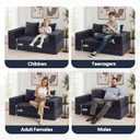 COMAX Boneless Futon Sofa Bed, 59" Small Low-Profile Floor Couch