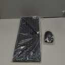 Wireless Keyboard and Mouse Combo, Full Size Quiet Key Computer Keyboard and Cordless Mice with 3 DPI Adjustable, 2.4G Lag-Free, Long Battery Life, Compatible with Windows and Mac Systems, Black