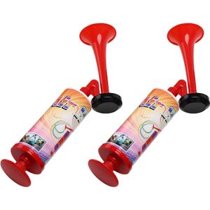 Handheld Horn, BANHAO Football Air Horn Hand Push Pump Children Party Noisemaker Cheer-Leading Fans 2pcs