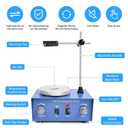 Vevitts 1000ml Magnetic Stirrer Hot Plate Magnetic Mixer Stir Plate Lab Stirrers 2400 RPM 100C Stirring Bar
