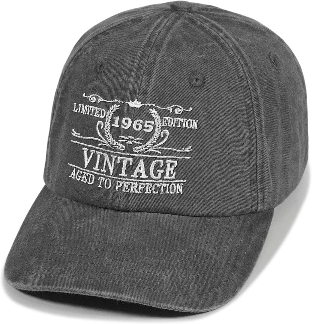 Birthday Gifts for Him Her, Unique Gifts for for All Ages, Vintage Hat (Gray)