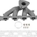 A-Premium Engine Exhaust Manifold Kit W/Gasket & Nuts & Bolts [DOHC 4Cyl 2.4L] Compatible with Chevrolet Equinox & GMC Terrain, 2015 2016 2017, 2.4L