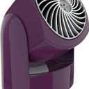 Vornado Flippi V6 Compact Air Circulator Fan, Quiet Portable Travel Fan for Desk or Bedroom, Adjustable Head, 2 Speeds, Plum
