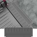 powoq Tailgate Mat Compatible with 2022 2023 2024 2025 2026 Nissan Frontier Tailgate Liner TPE Truck Mat Replacement for 2022-2026 Nissan Frontier Accessories(Stripe Style Tailgate Mat)