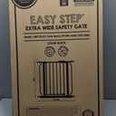 Regalo Safety 29-49" Easy Step Extra Wide Baby Gate for Doorways & Bottom of Stairs, Pressure Mounted Safety Gate with Door for Babies, Toddlers & Pets, Black