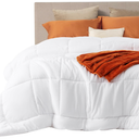 Bedsure Comforter Duvet Insert - Quilted Comforters Cal King Size, All Season Duvet, GentleSoft Down Alternative Bedding Blanket, with 8 Tabs, Gifts for Women/Men, White, California King 96X102 Inches