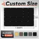 6'X50' Privacy Screen Fence Heavy Duty 220 GSM Windscreen & Dustproof Fence 98% Visibility Blocking Ideal for Fencing Patios, Pool, and Creating Intimate Outdoor Spaces,Black