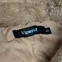 Vipwest Women's Faux Fur Cropped Coat Fall Winter Warm Fleece Jackets Full Zip Sherpa Jacket, Size S