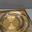 3 Tier Gold Cupcake Stand Stainless Steel Dessert Display Rack with Removable Tiered Tray for Parties,Weddings,Birthdays,Decorations,Any Festivals and Festivities(Stainless Steel Pole-2 Pack)