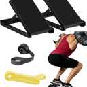 Squat Wedge, Height Adjustable, 2-Pack Metal Slant Board for Squats, Squat Wedge Block for Calf Stretcher, Weightlifting Fitness, Mobility, Flexibility, Improve Balance Strength,As a Gift 2 Black
