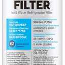 SAMSUNG Genuine Filters for Refrigerator Water and Ice, Carbon Block Filtration for Clear Drinking Water, HAF-QIN-2P, 2 Pack