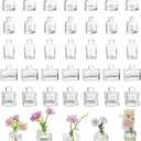 Small Glass Bud Vases for Centerpieces - Hewory 40pcs Clear Sturdy Cute Flower Vases Bulk, Mini Bottle Vase for Wedding Home Decor Birthday Party Events Mother's Day Bridal Shower Gifts Table Decor